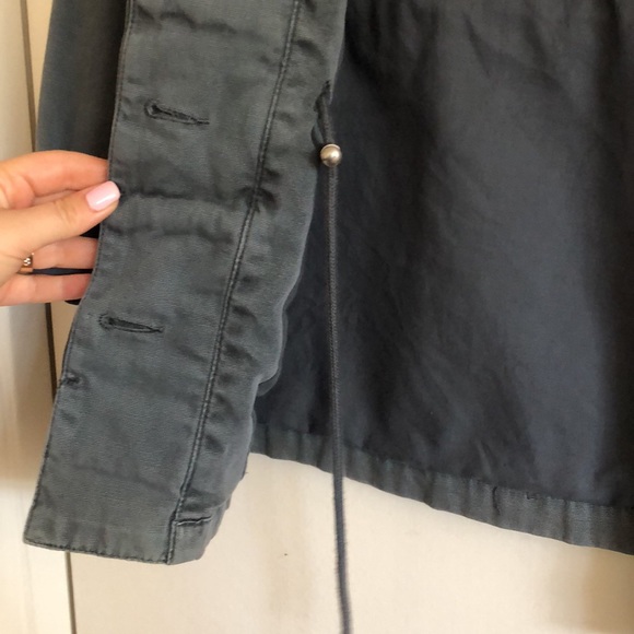 ECOTE Grey/Blue Cargo Jacket SIZE XS With buttons and pockets - Picture 5 of 15